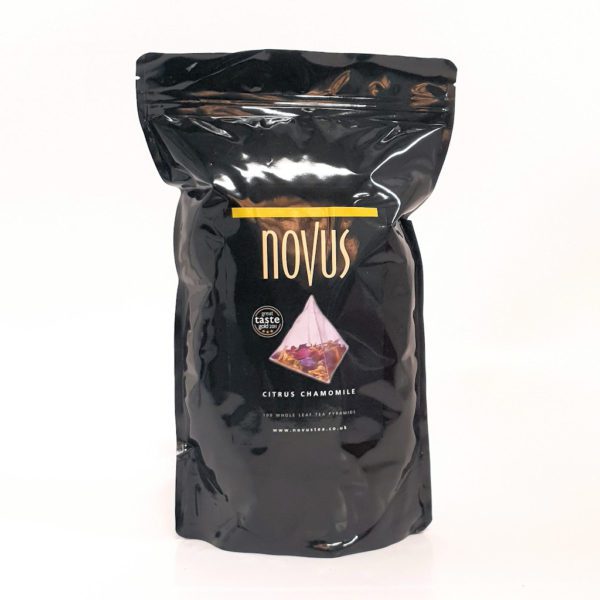 Novus Tea Citrus Chamomile Whole Leaf Green Tea Pyramids