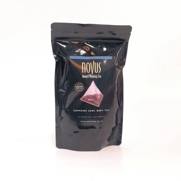 Novus Tea Sapphire Earl Grey Whole Leaf Tea Pyramids